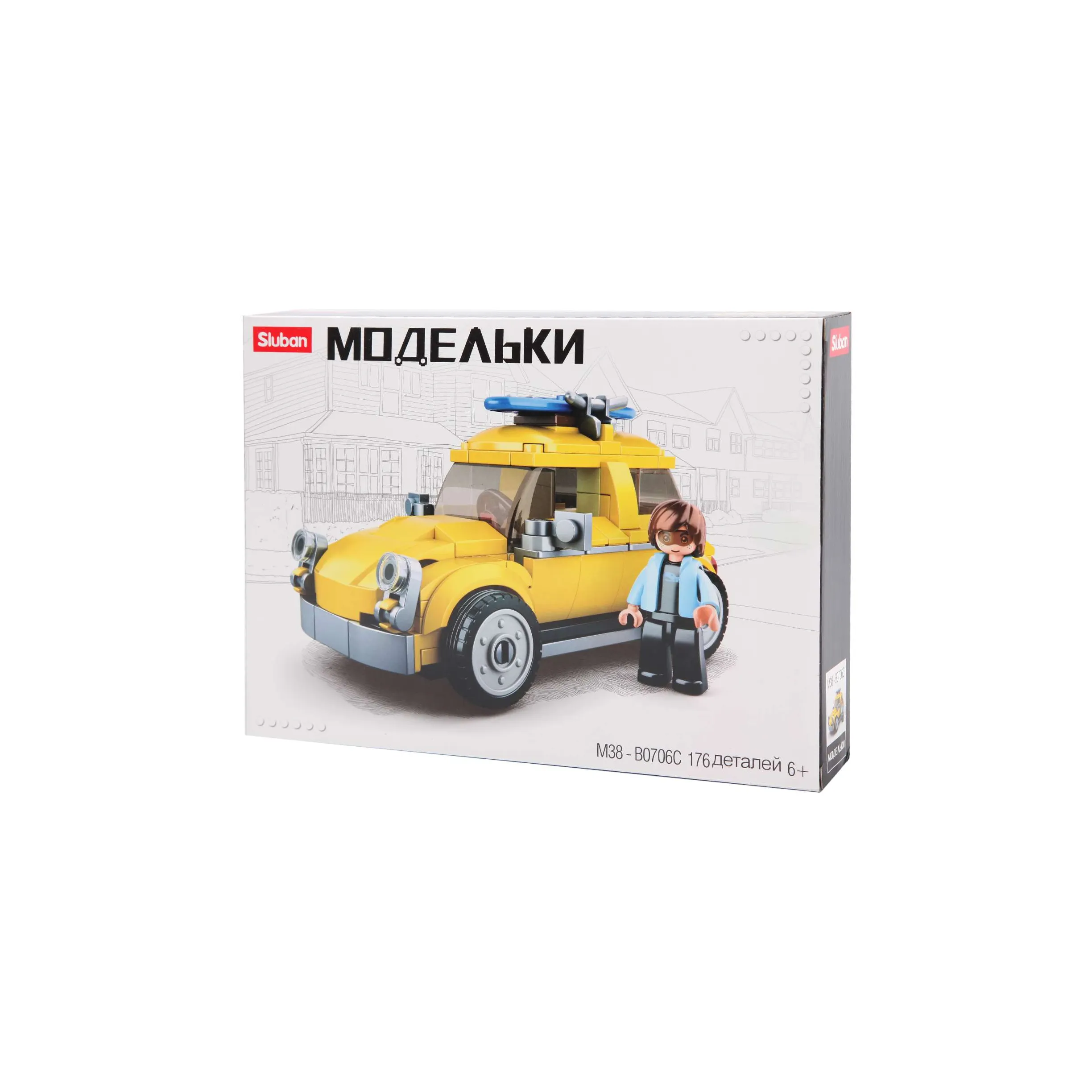 Конструктор SLUBAN Классический транспорт Beetle M38-B0706C купить по цене  1890 ₸ в интернет-магазине Детский мир