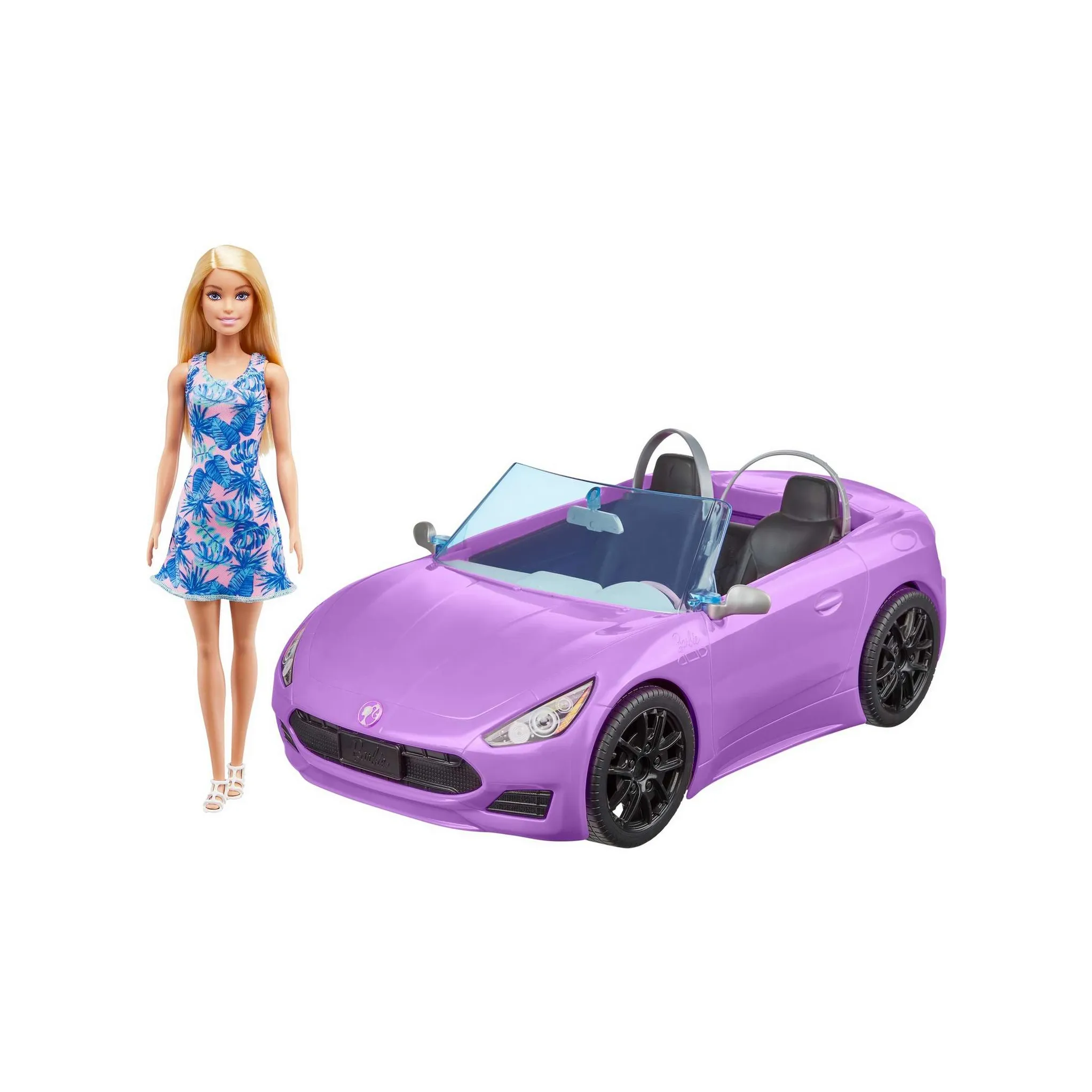 Кукла Barbie с розовой машиной HBY29 купить по цене 21590 ₸ в  интернет-магазине Детский мир