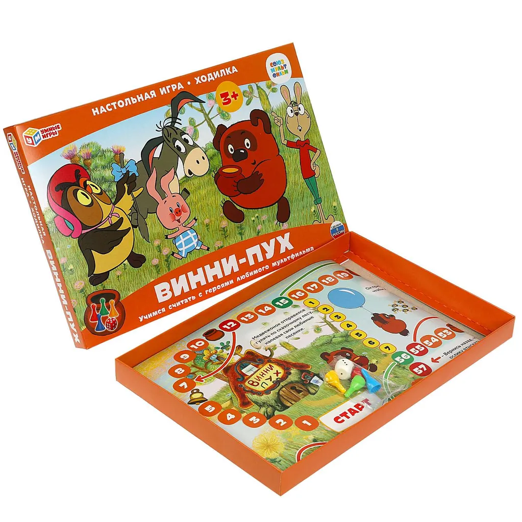 Игра-ходилка настольная Умные игры Союзмультфильм Винни-Пух 359280 купить  по цене 1690 ₸ в интернет-магазине Детский мир