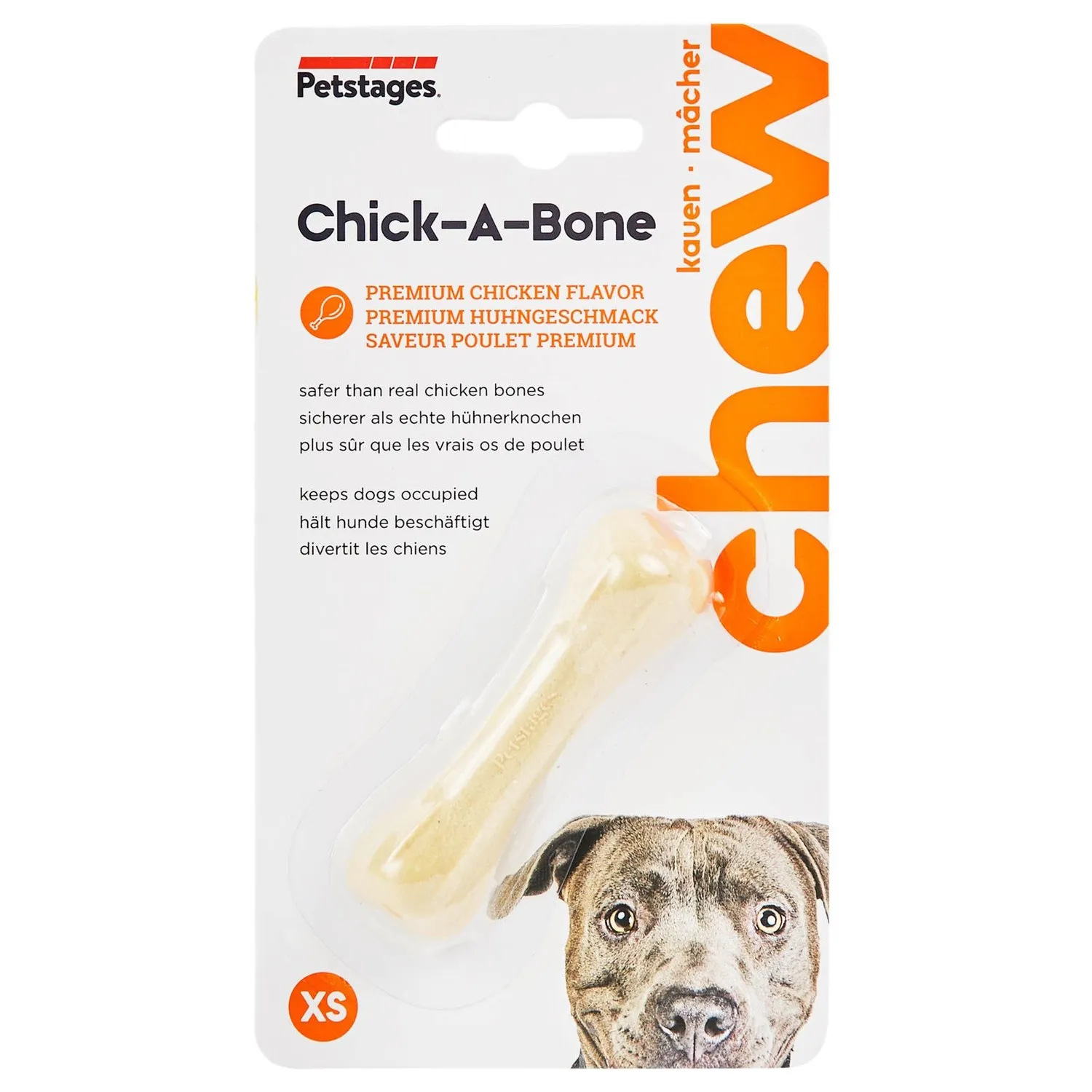 Игрушка для собак Petstages Chick-A-Bone Косточка с ароматом курицы малая  67339 купить по цене 455 ₽ с доставкой в Москве и России, отзывы, фото