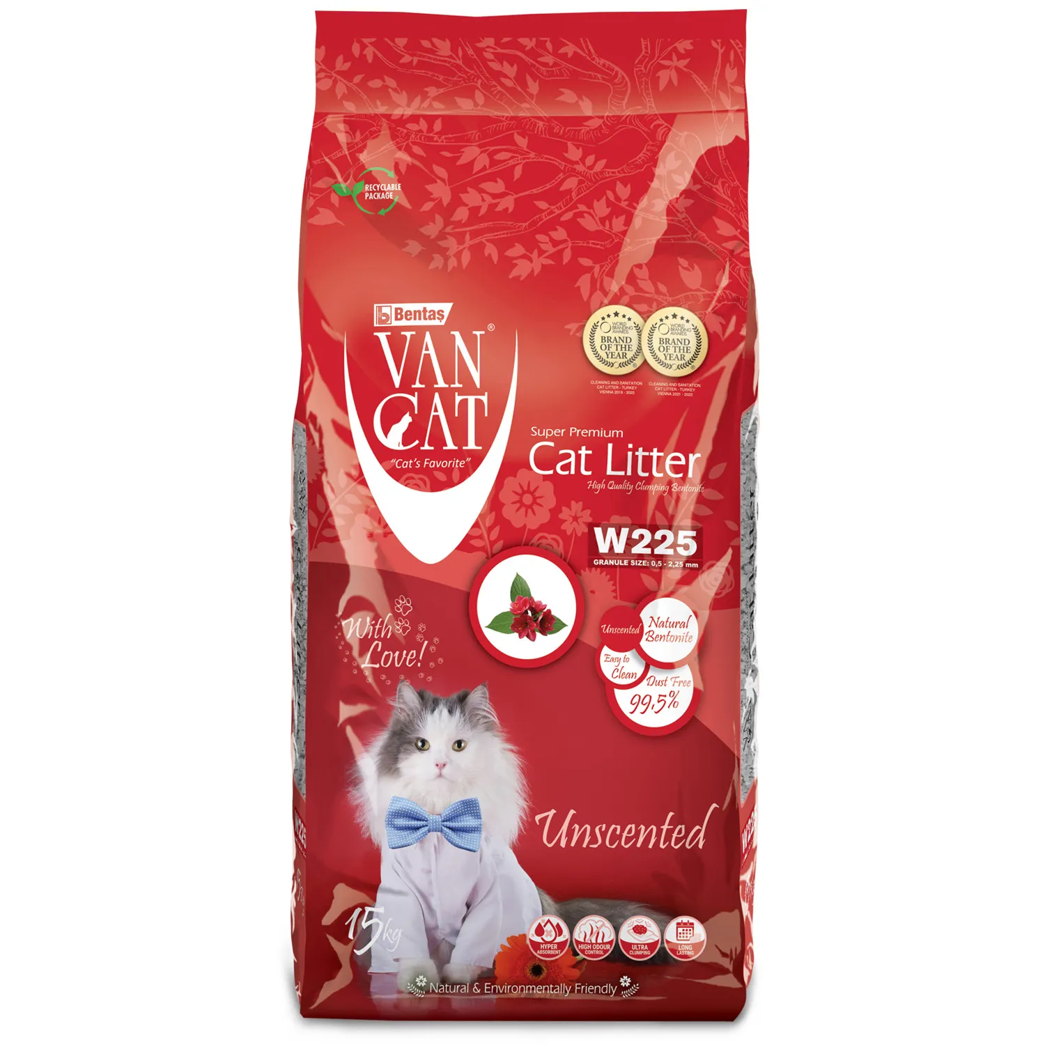 Наполнитель для кошек Van Cat Natural комкующийся натуральный 15кг купить  по цене 1699 ₽ с доставкой в Москве и России, отзывы, фото