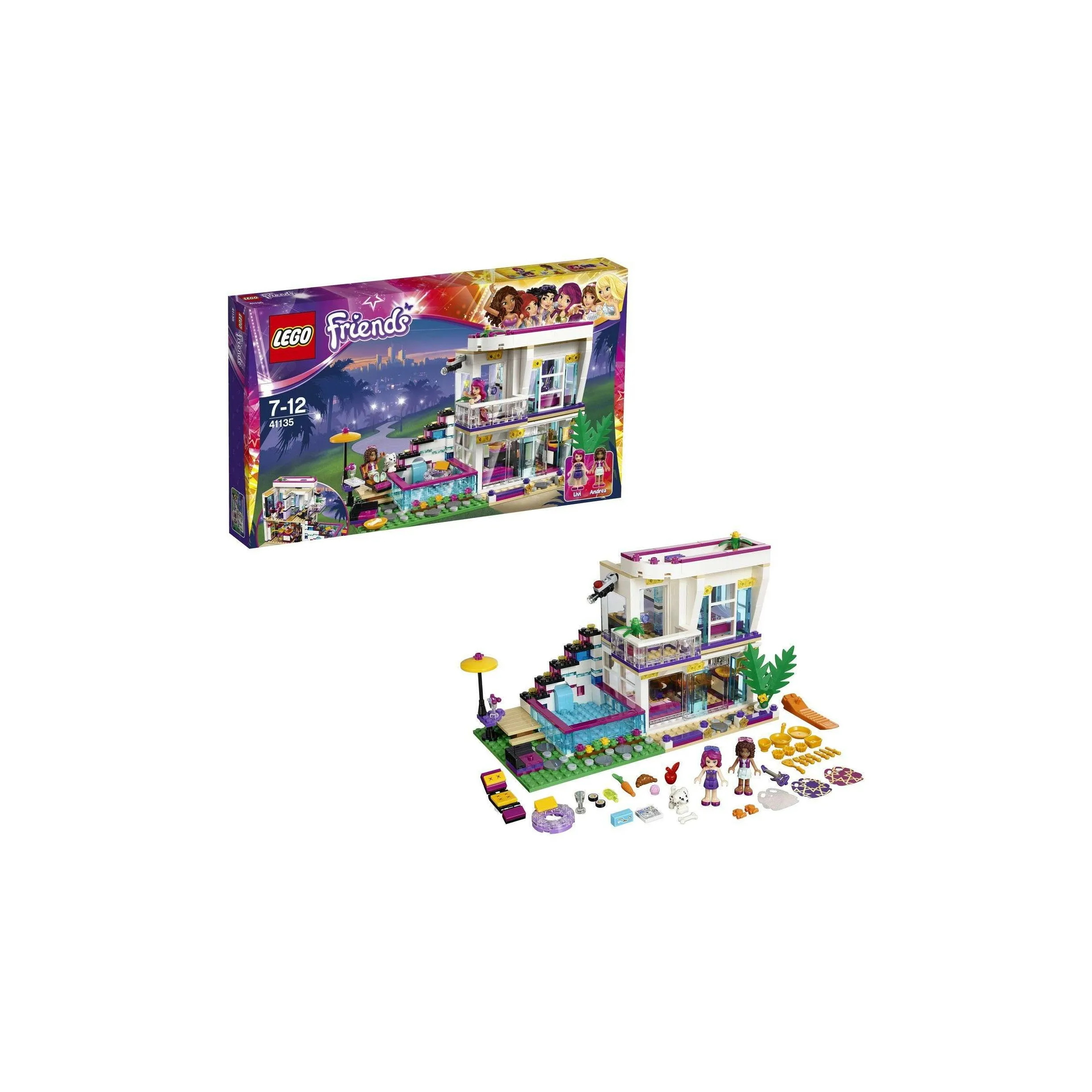 Конструктор LEGO Friends Поп-звезда: дом Ливи (41135) купить по цене 19490  ₸ в интернет-магазине Детский мир